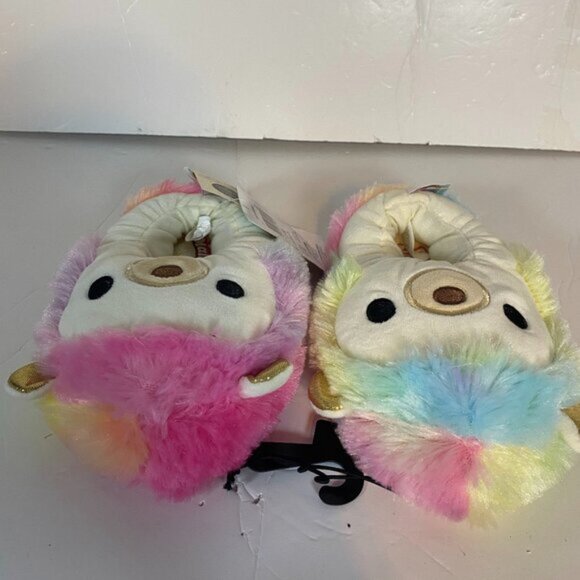 Squishmallows FuzzAMallows Collection Kids Plush Slippers Size 11–12 - Picture 3 of 13